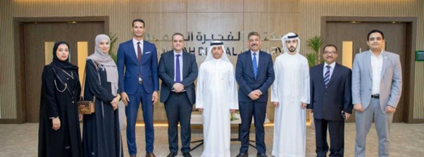 الرقباني يستقبل وفد " الفجيرة للثقافة والإعلام " في المكتبة الرقمية